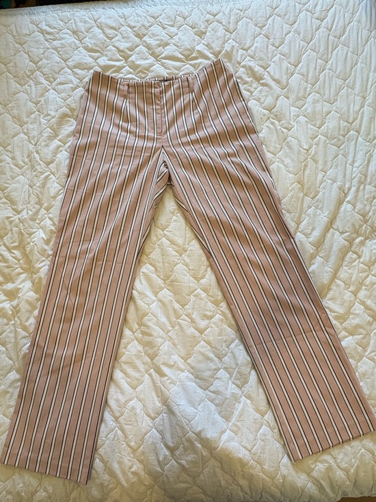 Tristan Pants - Tristan Pink Striped Wide-Leg Pants